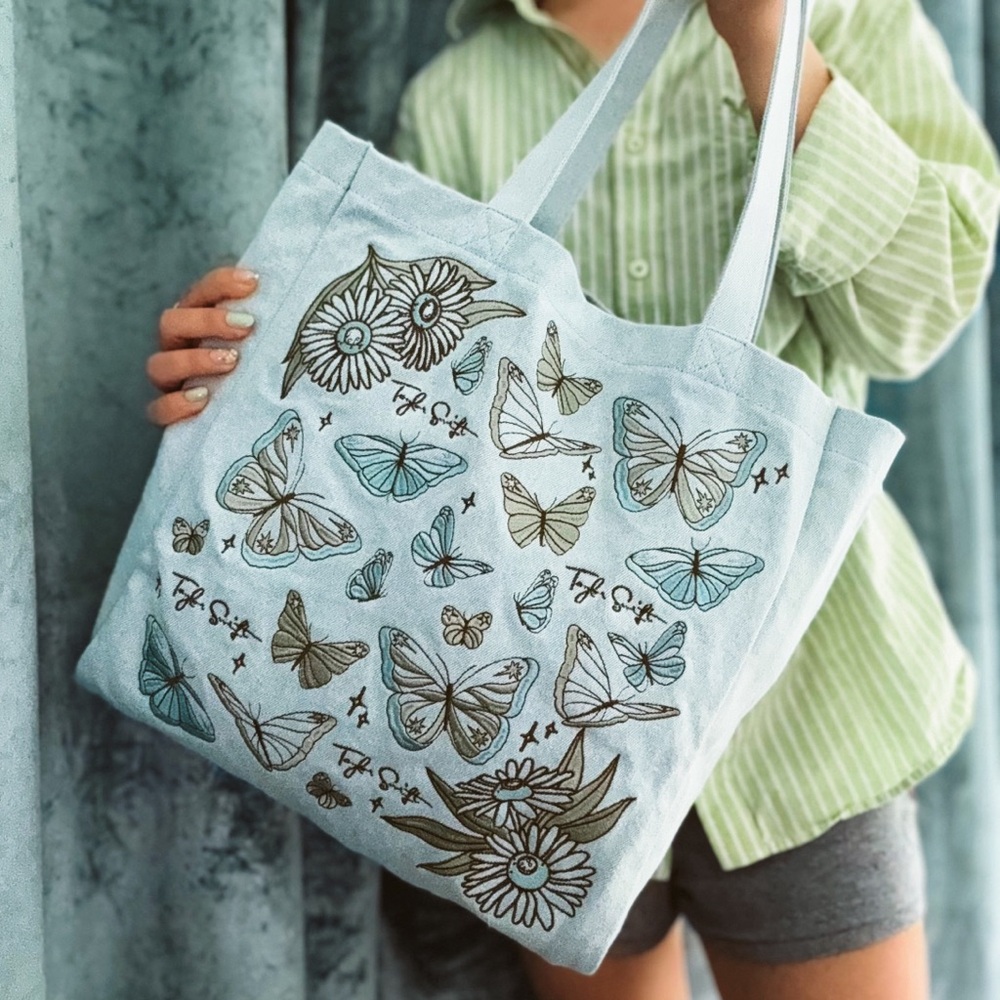 Never used Debut Butterfly Embroidered Taylor Swift Tote Bag